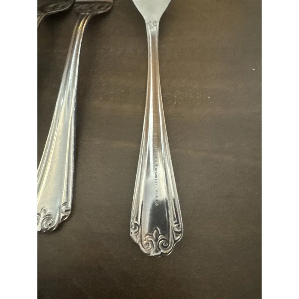Hampton Silversmiths Katrinka‎ 8 Salad Forks Stainless Replacement Flatware